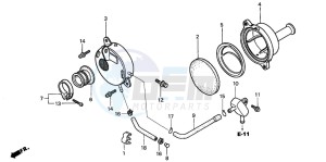 XR50R drawing AIR CLEANER