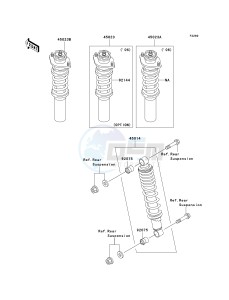 KAF 620 J [MULE 3010 TRANS4X4] (J6J-J8F) J7F drawing SHOCK ABSORBER-- S- -