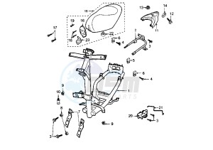 LOOXOR 125-150 - 125 cc drawing FRAME