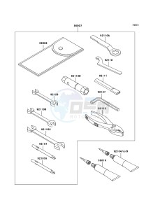 ELIMINATOR 125 BN125A7F GB XX (EU ME A(FRICA) drawing Owner's Tools