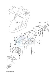 CW50E (2DW1) drawing FRONT FENDER