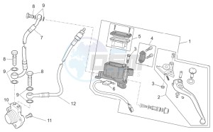 Breva V IE 1100 drawing Clutch control complete