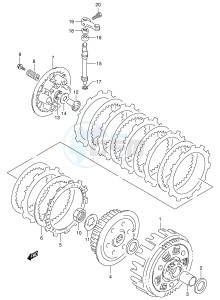 DR350 (E1) drawing CLUTCH