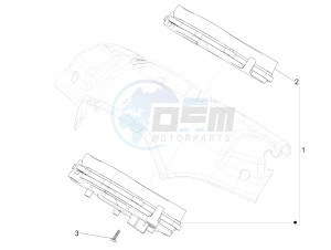 150 Sprint 4T 3V ie (EMEA) drawing Meter combination - Cruscotto