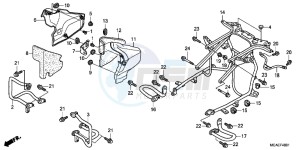 GL1800G GOLDWING 2ED drawing ENGINE GUARD (GL1800C/D/E/F/G)