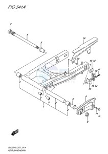 DL650X ABS V-STROM EU drawing REAR SWINGINGARM