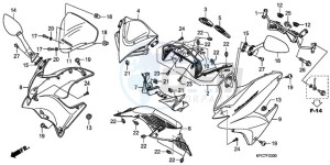 XL125VA EU / CMF - (EU / CMF) drawing COWL