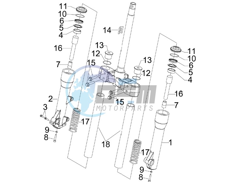 Fork components (Kayaba)