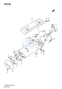 AN400 ABS BURGMAN EU drawing MUFFLER