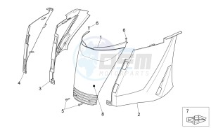 Sport City Street 125 4t 4v e3 drawing Rear body I