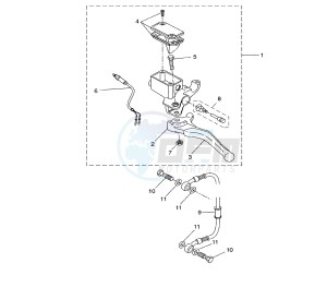 YQ AEROX 50 drawing REAR MASTER CYLINDER