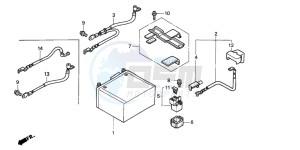 SH125 drawing BATTERY