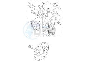 NXC CYGNUS X 125 drawing FRONT BRAKE CALIPER