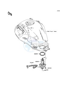 VERSYS KLE650B7F GB XX (EU ME A(FRICA) drawing Fuel Pump