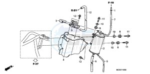 ST1300AC Pan Europoean -ST1300 CH drawing EVAP CANISTER