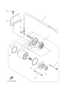 YFM450FWAD YFM450PHE GRIZZLY 450 EPS (2LC6 2LC7) drawing STARTING MOTOR