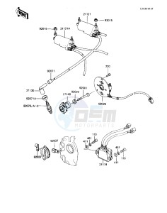 KZ 550 M [LTD SHAFT] (M1) [LTD SHAFT] drawing IGNITION