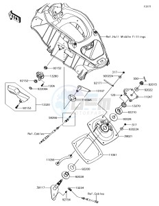 JET SKI ULTRA 310R JT1500NGF EU drawing Handle Pole