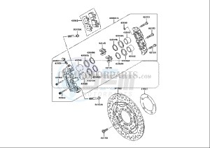 ZX-6R NINJA - 636 cc (EU) drawing FRONT BRAKE CALIPER