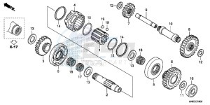 TRX680FAE TRX680 Europe Direct - (ED) drawing REVERSE GEAR