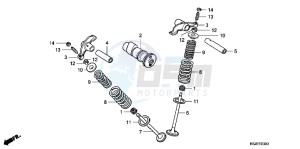 CRF100FB drawing CAMSHAFT/ VALVE