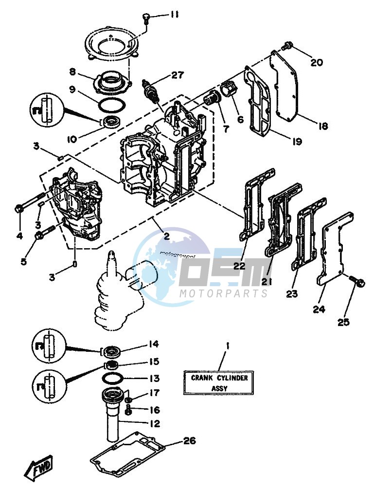 CYLINDER--CRANKCASE