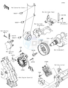 BRUTE FORCE 750 4x4i EPS KVF750GGF EU drawing Generator