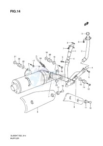 DL 650 V-STROM EU-UK drawing MUFFLER