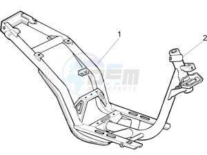 Liberty 125 4t 2v e3 drawing Frame bodywork