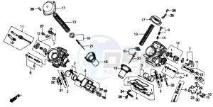 NV600C 400 drawing CARBURETOR (COMPONENT PARTS)