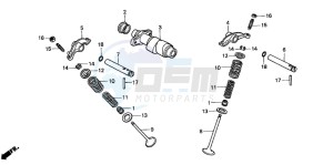 TRX300 FOURTRAX 300 drawing CAMSHAFT/VALVE