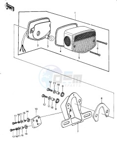 KZ 1000 G [CLASSIC] (G1) [CLASSIC] drawing TAILLIGHT