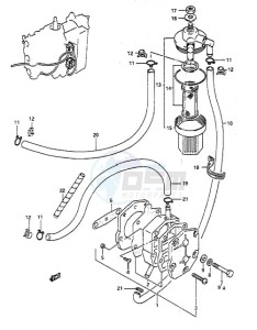 DT 55 drawing Fuel Pump (1988 to 1994)