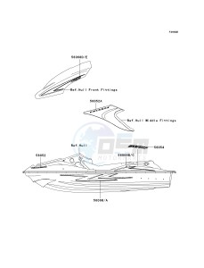 JT 1500 A [STX-15F] (A6F-A9F) A9F drawing DECALS-- BLUE- --- A9F- -