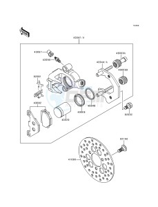 KLF 300 B [BAYOU 300] (B5-B9) [BAYOU 300] drawing FRONT BRAKE