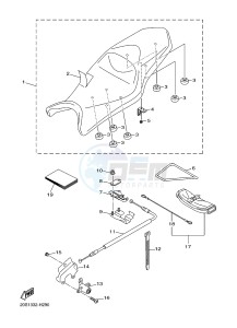 XJ6SA 600 DIVERSION (S-TYPE, ABS) (36DH 36DK) drawing SEAT