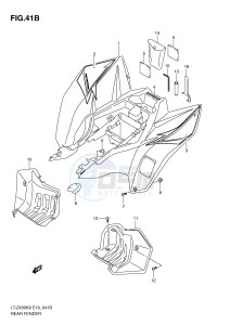 LT-Z400 (E19) drawing REAR FENDER (LT-Z400L0)