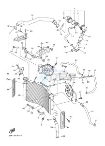 FZ8-NA FZ8 (NAKED, ABS) 800 FZ8-N ABS (59P8) drawing RADIATOR & HOSE