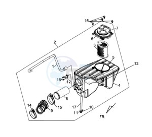 WOLF 250EFI drawing AIRFILTER