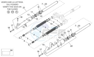 Atlantic 125-200-250 drawing Front fork II