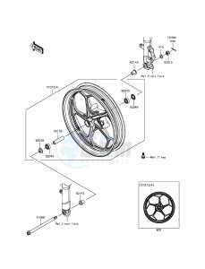 NINJA 300 EX300AEFA XX (EU ME A(FRICA) drawing Front Hub