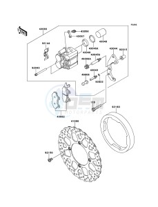 KLX250 KLX250S9F GB XX (EU ME A(FRICA) drawing Front Brake