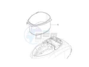 SXL 150 4T 3V CARB drawing Helmet housing - Undersaddle