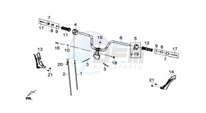 JOYMAX 250i drawing HANDLEBAR / BRAKE LEVERS CPL  L/R