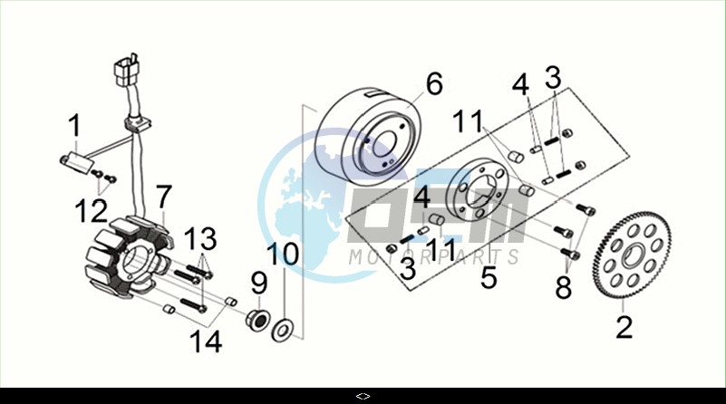 FLYWHEEL - STATOR