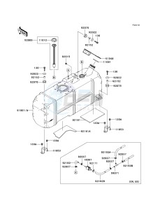 KAF 620 R [MULE 4010 TRANS4X4] (R9F-RAFA) RAFA drawing FUEL TANK