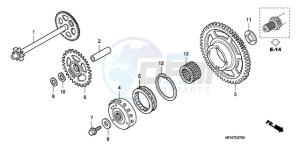 CB1000RA9 France - (F / ABS CMF) drawing STARTING CLUTCH