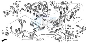 CB600FA UK - (E / MKH) drawing WIRE HARNESS