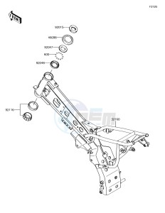 KLX110 KLX110CJF EU drawing Frame