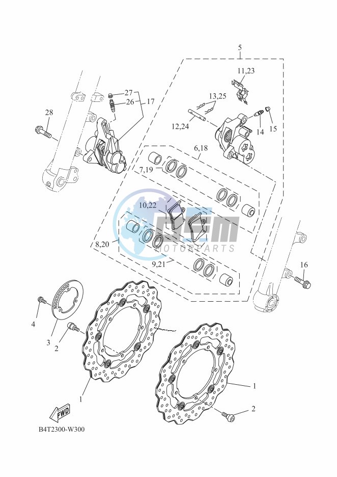 FRONT BRAKE CALIPER